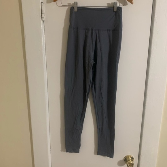 Grey Stretch high waist Leggings NEW ONE Size - Picture 2 of 7